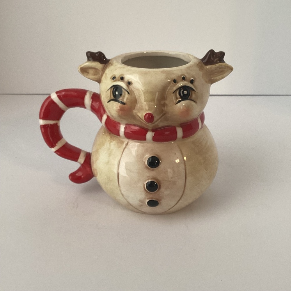 JOHANNA PARKER: reindeer Christmas holiday coffee mug